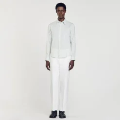Chemises*SANDRO Chemise Coupe Classique Bleu Clair