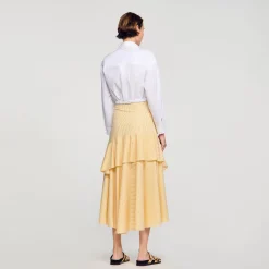 Tops & Chemises*SANDRO Chemise Courte Torsadée blanc