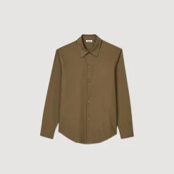 Chemises*SANDRO Chemise En Flanelle Kaki