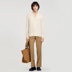 Chemises*SANDRO Chemise Fluide Ecru