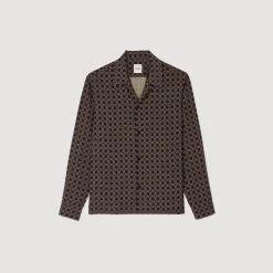 Chemises*SANDRO Chemise Fluide Marron