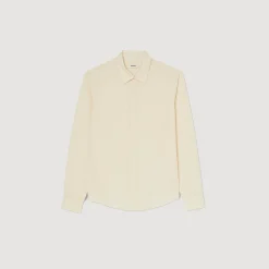 Chemises*SANDRO Chemise Fluide Plissée Ecru