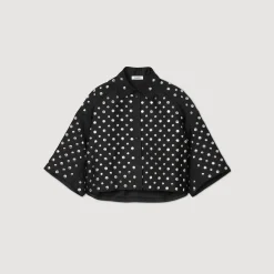 Ensembles|Tops & Chemises*SANDRO Chemise Ornée De Pastilles Noir