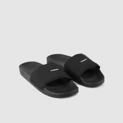 Sandales*SANDRO Claquettes En Gomme Noir