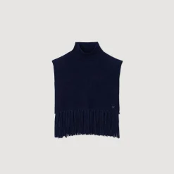Foulards & Écharpes*SANDRO Col écharpe En Maille Velours Marine