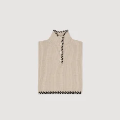 Foulards & Écharpes*SANDRO Col En Maille Beige