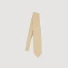 Cravates & Nœuds Papillon*SANDRO Cravate Large Beige