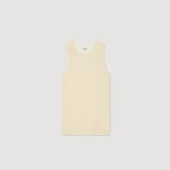 T-Shirts & Polos|Pulls & Gilets*SANDRO Débardeur En Maille Ecru
