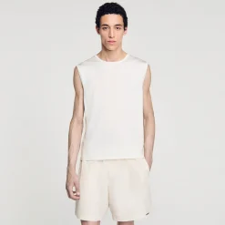 T-Shirts & Polos|Pulls & Gilets*SANDRO Débardeur En Maille Fine Ecru