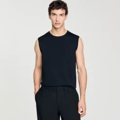 T-Shirts & Polos|Pulls & Gilets*SANDRO Débardeur En Maille Fine Noir
