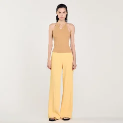 Pulls & Cardigans|Tops & Chemises*SANDRO Débardeur Strassé Camel