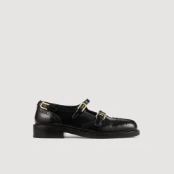 Mocassins & Mules*SANDRO Derbies Ouvertes Multi-boucles Noir