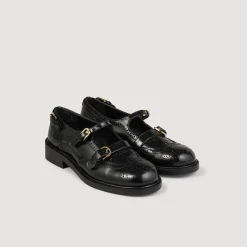 Mocassins & Mules*SANDRO Derbies Ouvertes Multi-boucles Noir