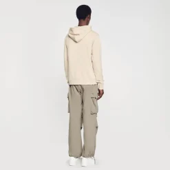 Sweats & Joggings*SANDRO Hoodie à Capuche Beige