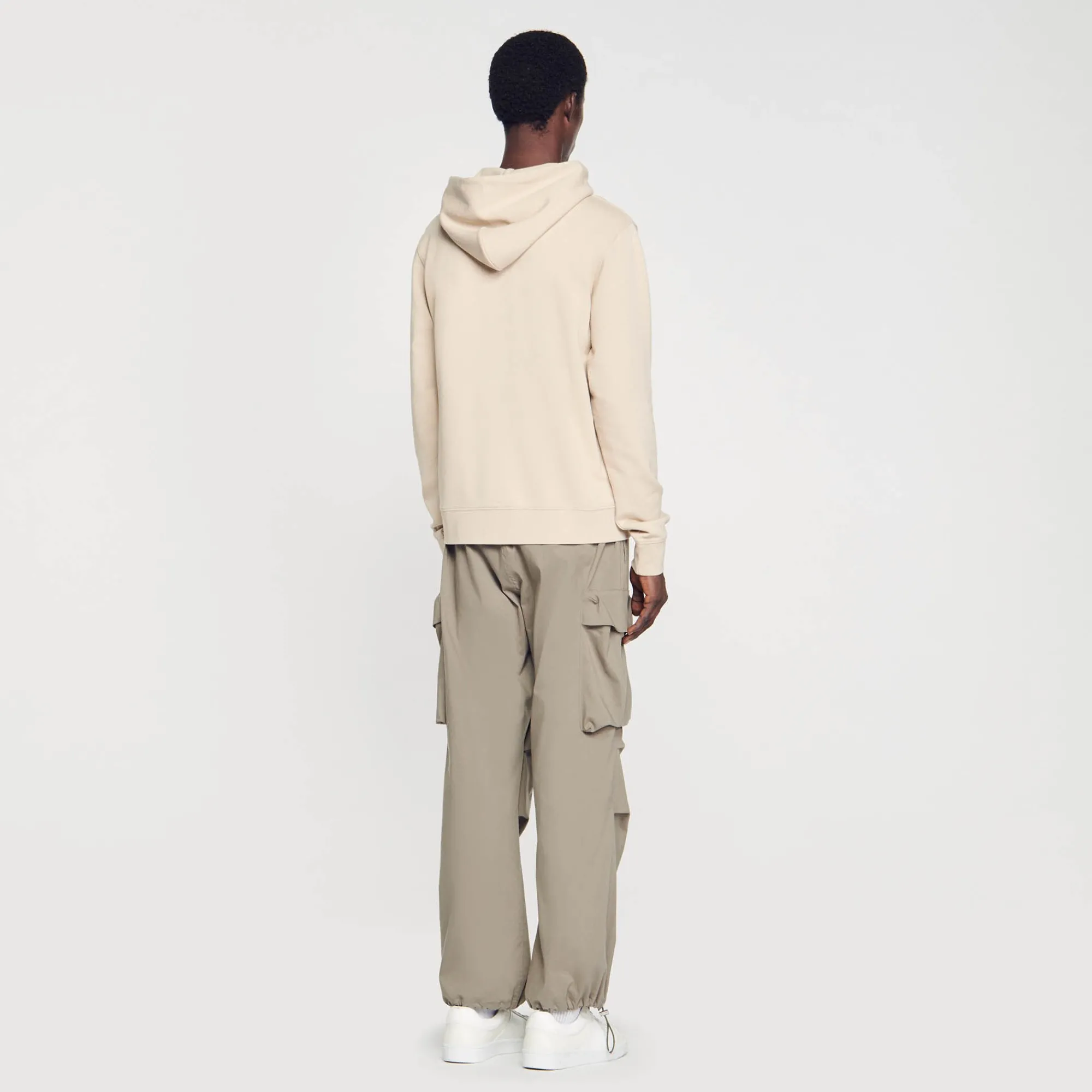 Sweats & Joggings*SANDRO Hoodie à Capuche Beige