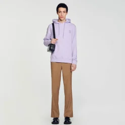 Sweats & Joggings*SANDRO Hoodie à Capuche Lavande
