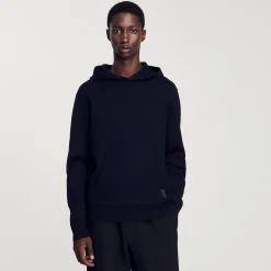 Sweats & Joggings|Pulls & Gilets*SANDRO Hoodie à Capuche Marine