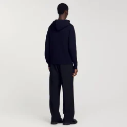 Sweats & Joggings|Pulls & Gilets*SANDRO Hoodie à Capuche Marine