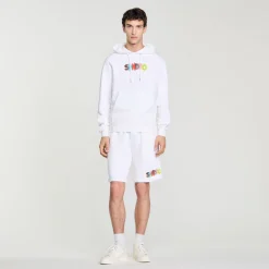 Sweats & Joggings*SANDRO Hoodie à Capuche Wild Animals blanc