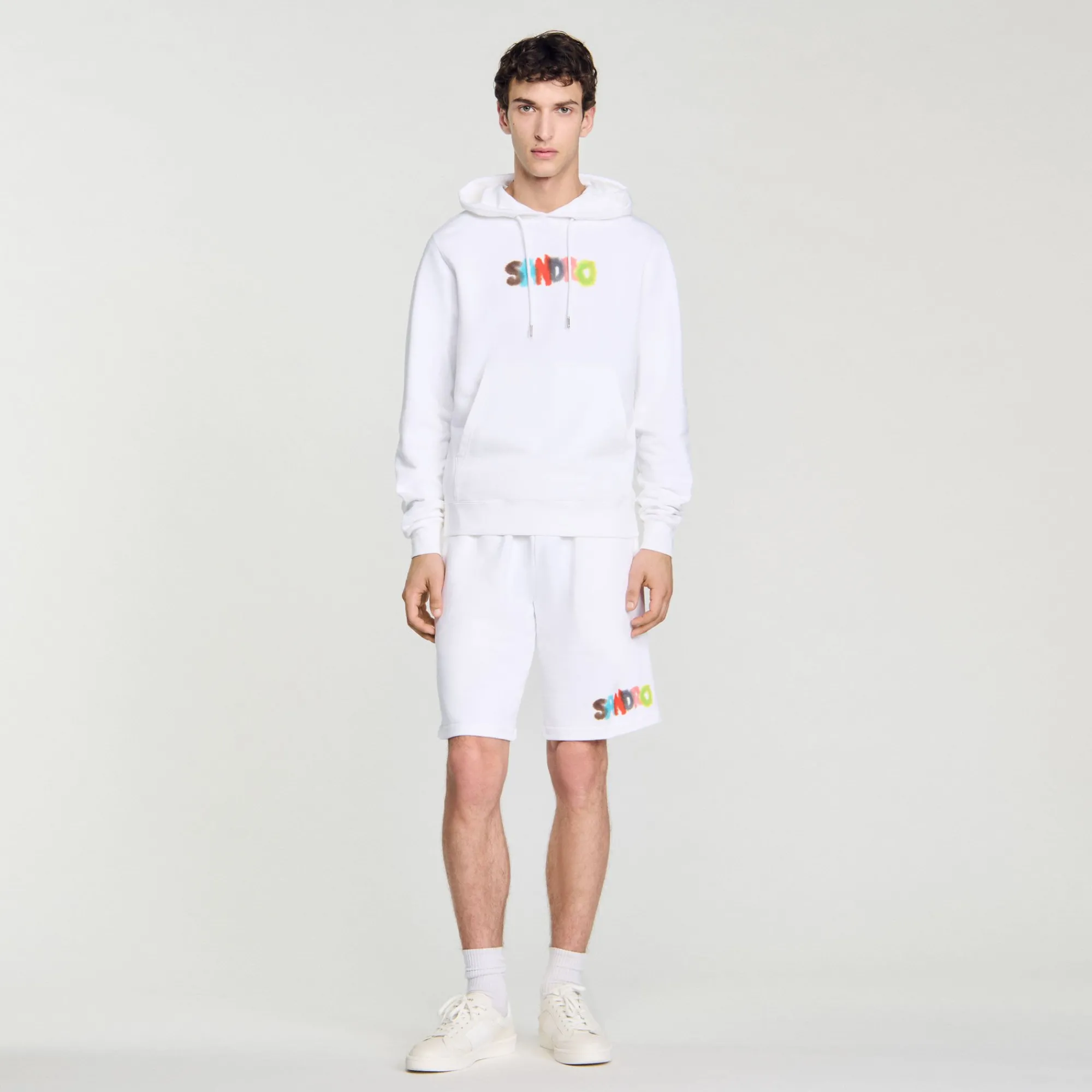 Sweats & Joggings*SANDRO Hoodie à Capuche Wild Animals blanc