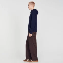 Sweats & Joggings|Pulls & Gilets*SANDRO Hoodie En Maille Marine