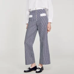 Pantalons & Jeans*SANDRO Jean à Rayures Bleu / Blanc