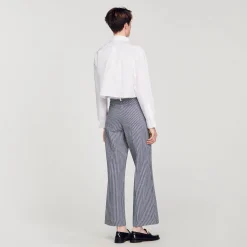 Pantalons & Jeans*SANDRO Jean à Rayures Bleu / Blanc