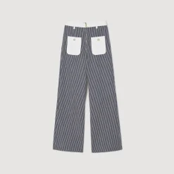 Pantalons & Jeans*SANDRO Jean à Rayures Bleu / Blanc