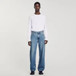 Jeans*SANDRO Jean Baggy Bleu