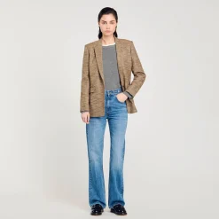 Pantalons & Jeans*SANDRO Jean Détail Gourmettes Bleu jean
