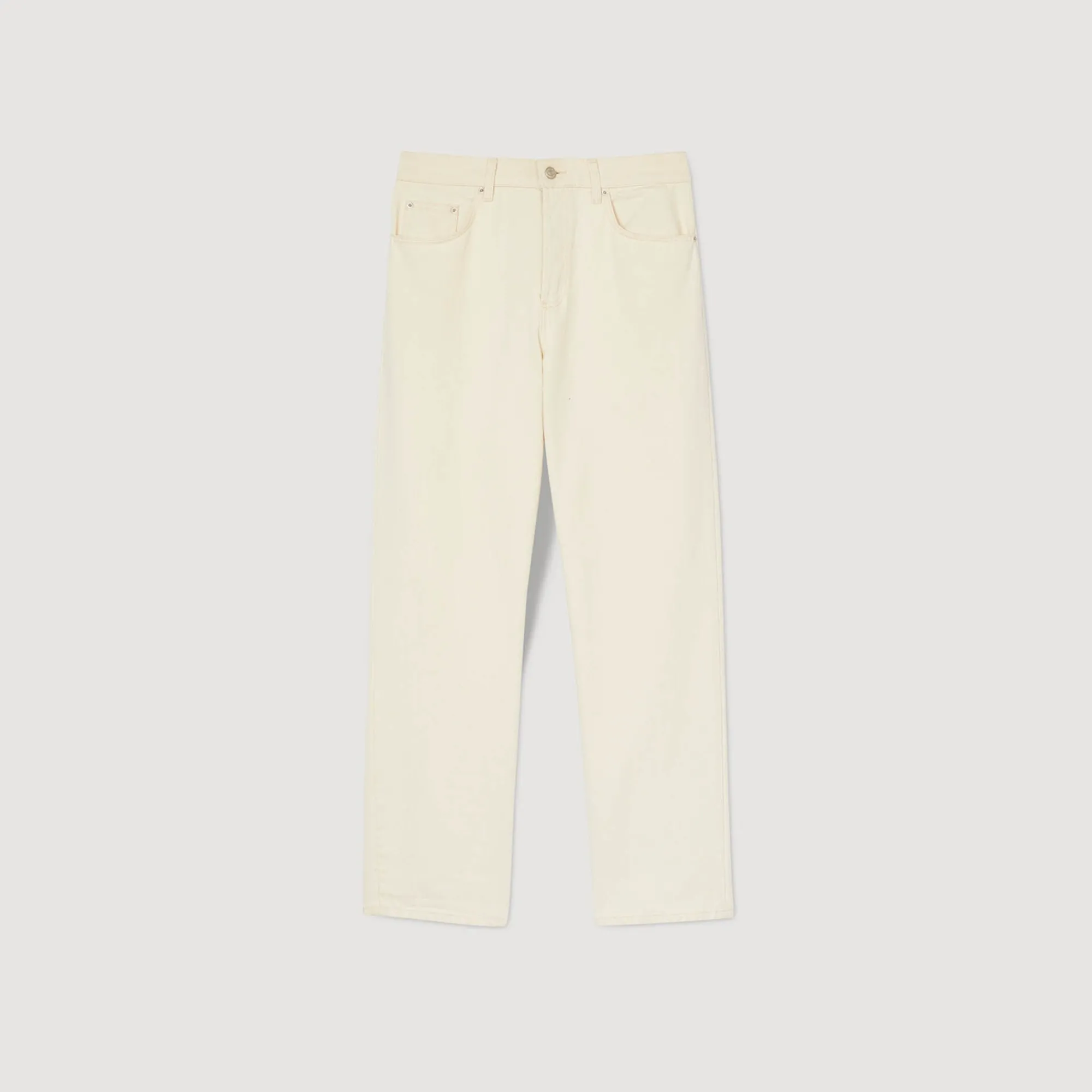 Jeans*SANDRO Jean En Coton Ecru