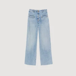 Pantalons & Jeans*SANDRO Jean Large Bleu jean
