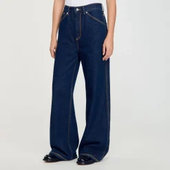 Pantalons & Jeans*SANDRO Jean Large Flare Bleu jean
