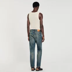 Jeans*SANDRO Jean Regular Délavé Denim