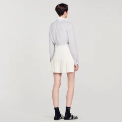 Jupes & Shorts*SANDRO Jupe Plissée blanc