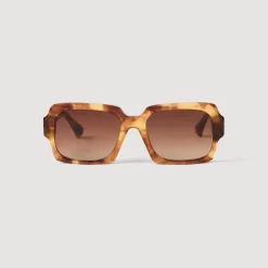 Lunettes De Soleil*SANDRO Lunettes De Soleil Carrées Marron