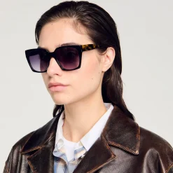 Lunettes De Soleil*SANDRO Lunettes De Soleil Larges Noir