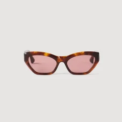 Lunettes De Soleil*SANDRO Lunettes De Soleil Ovales Marron