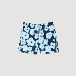 Maillots De Bain|Pantalons & Shorts*SANDRO Maillot De Bain Imprimé Fleurs Bleu