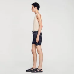Pantalons & Shorts|Maillots De Bain*SANDRO Maillot De Bain Squarecross Noir
