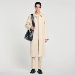 Manteaux & Blousons*SANDRO Manteau Mac Long Beige