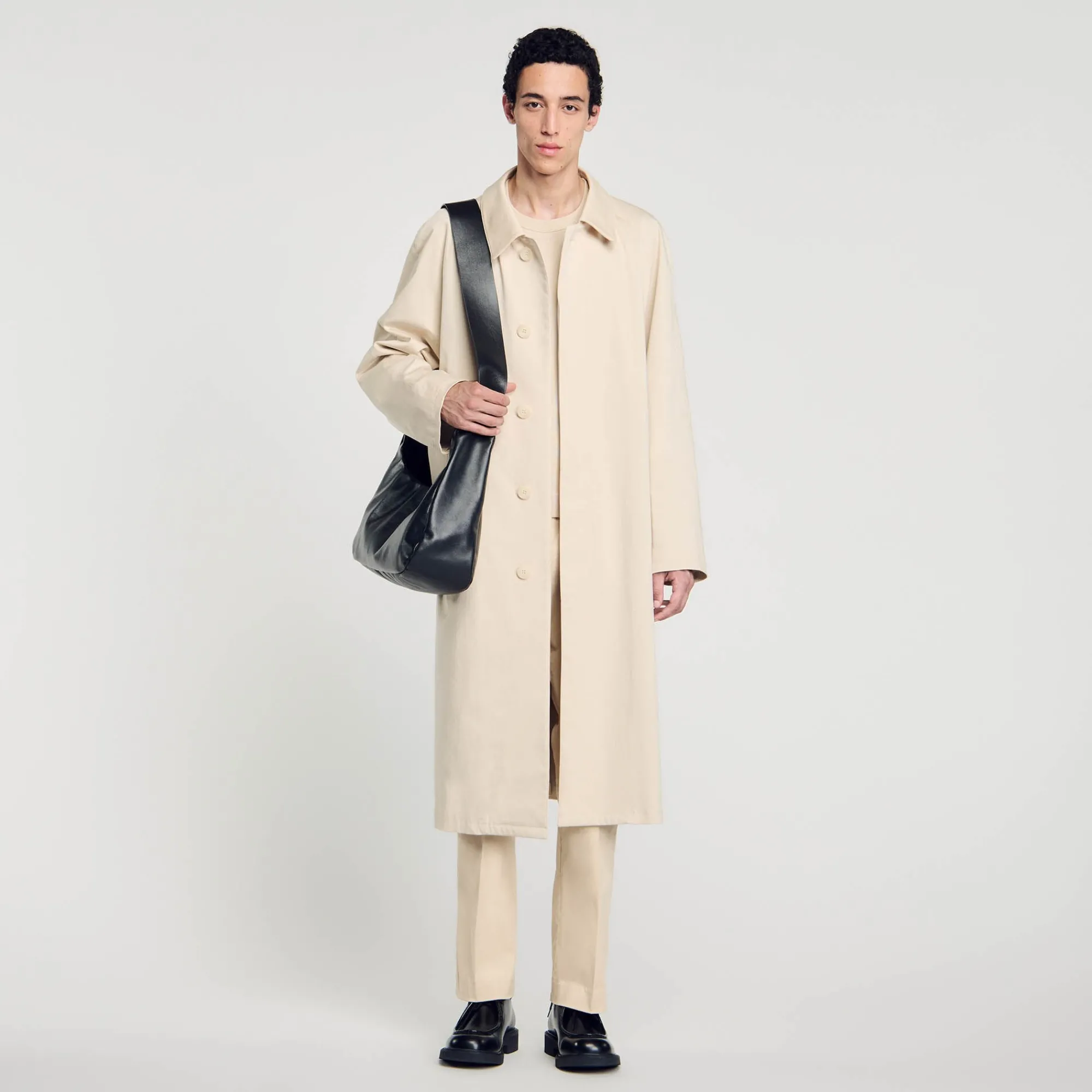 Manteaux & Blousons*SANDRO Manteau Mac Long Beige