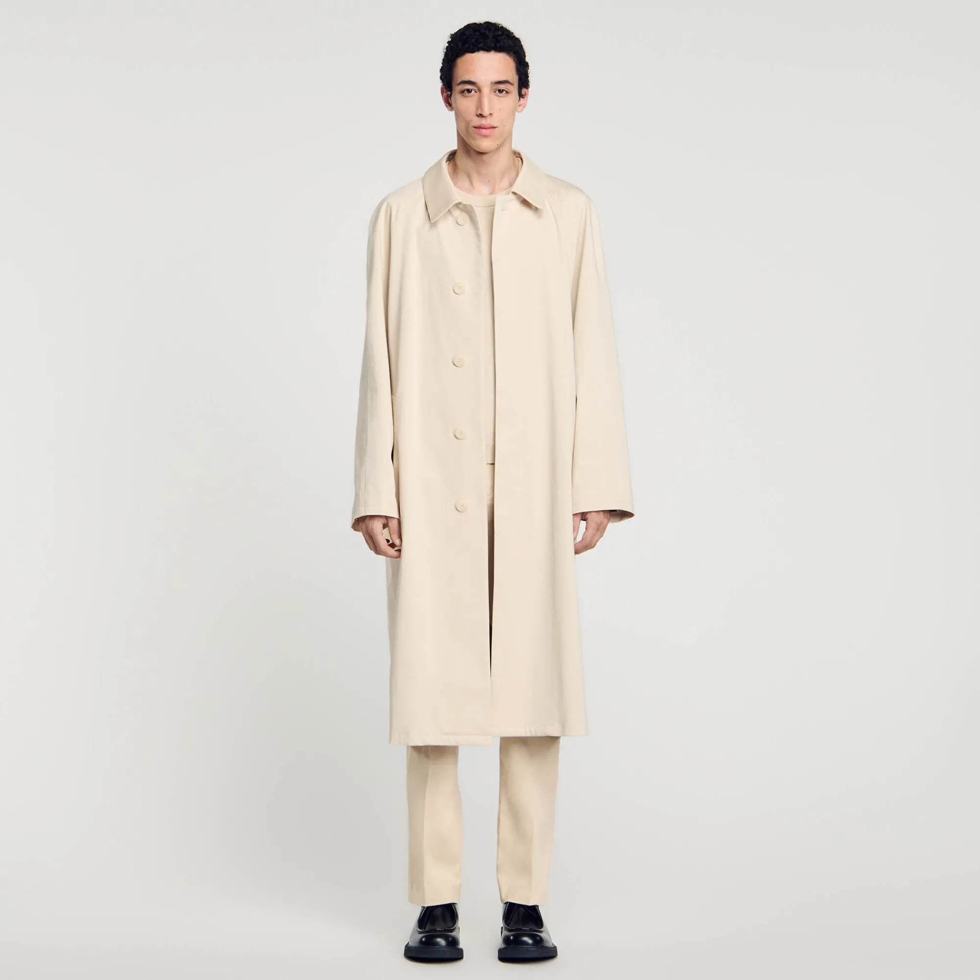 Manteaux & Blousons*SANDRO Manteau Mac Long Beige