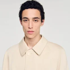 Manteaux & Blousons*SANDRO Manteau Mac Long Beige