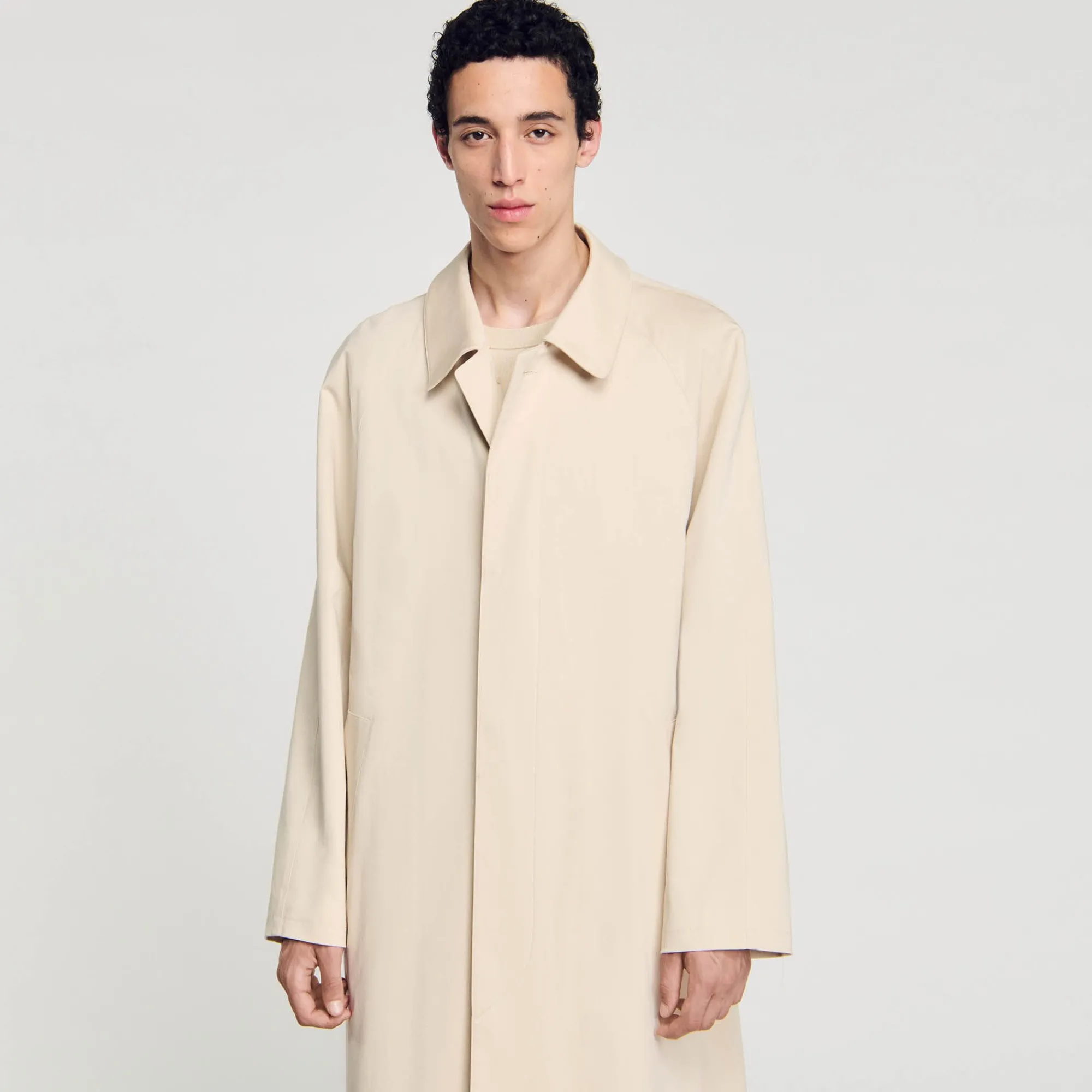 Manteaux & Blousons*SANDRO Manteau Mac Long Beige