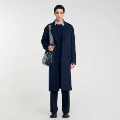Manteaux & Blousons*SANDRO Manteau Oversize Marine