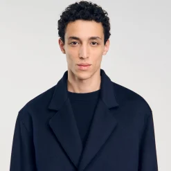 Manteaux & Blousons*SANDRO Manteau Oversize Marine