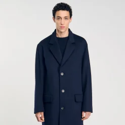 Manteaux & Blousons*SANDRO Manteau Oversize Marine