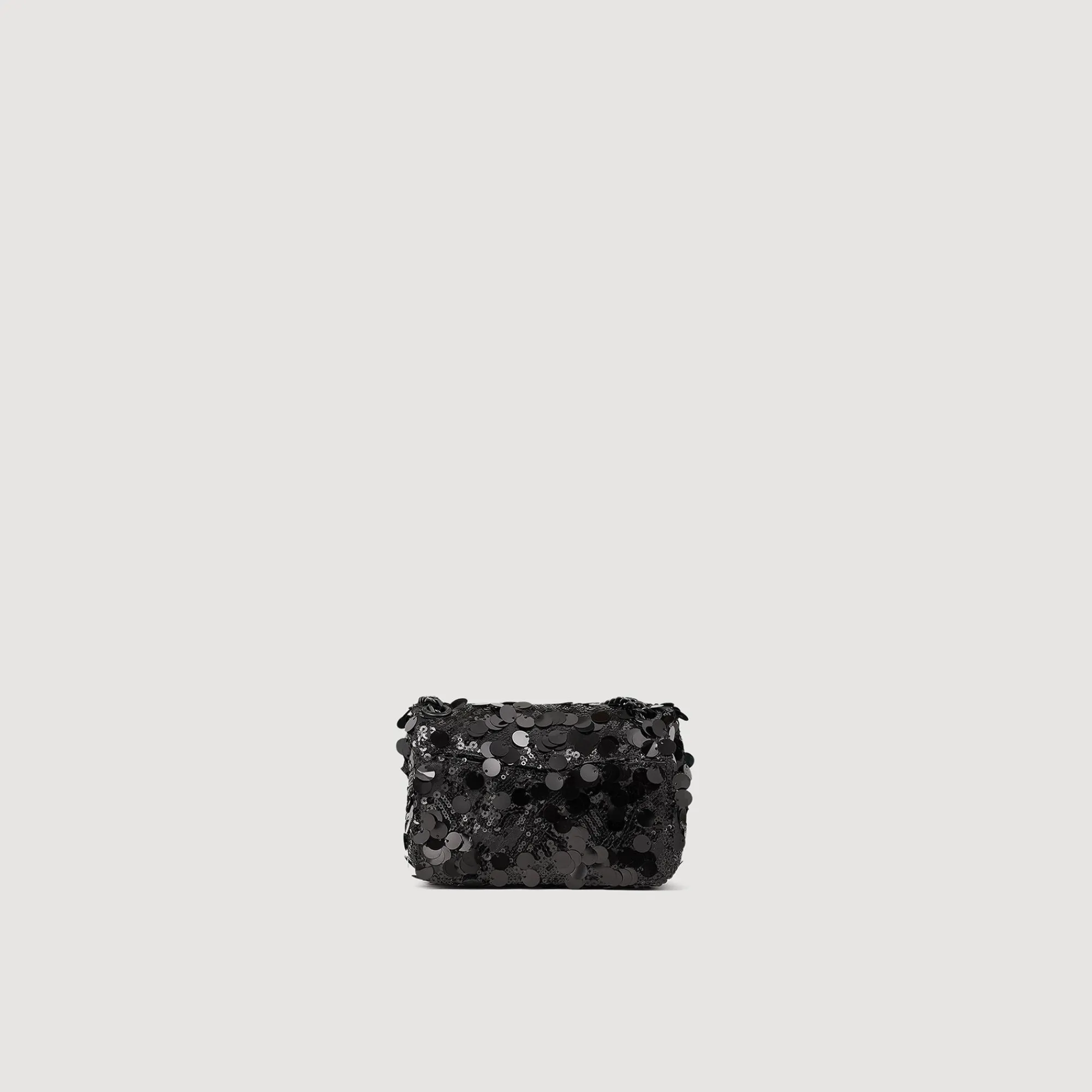 Sacs Porté Épaule|Mini Sacs*SANDRO Mini Sac Yza Sequins Noir