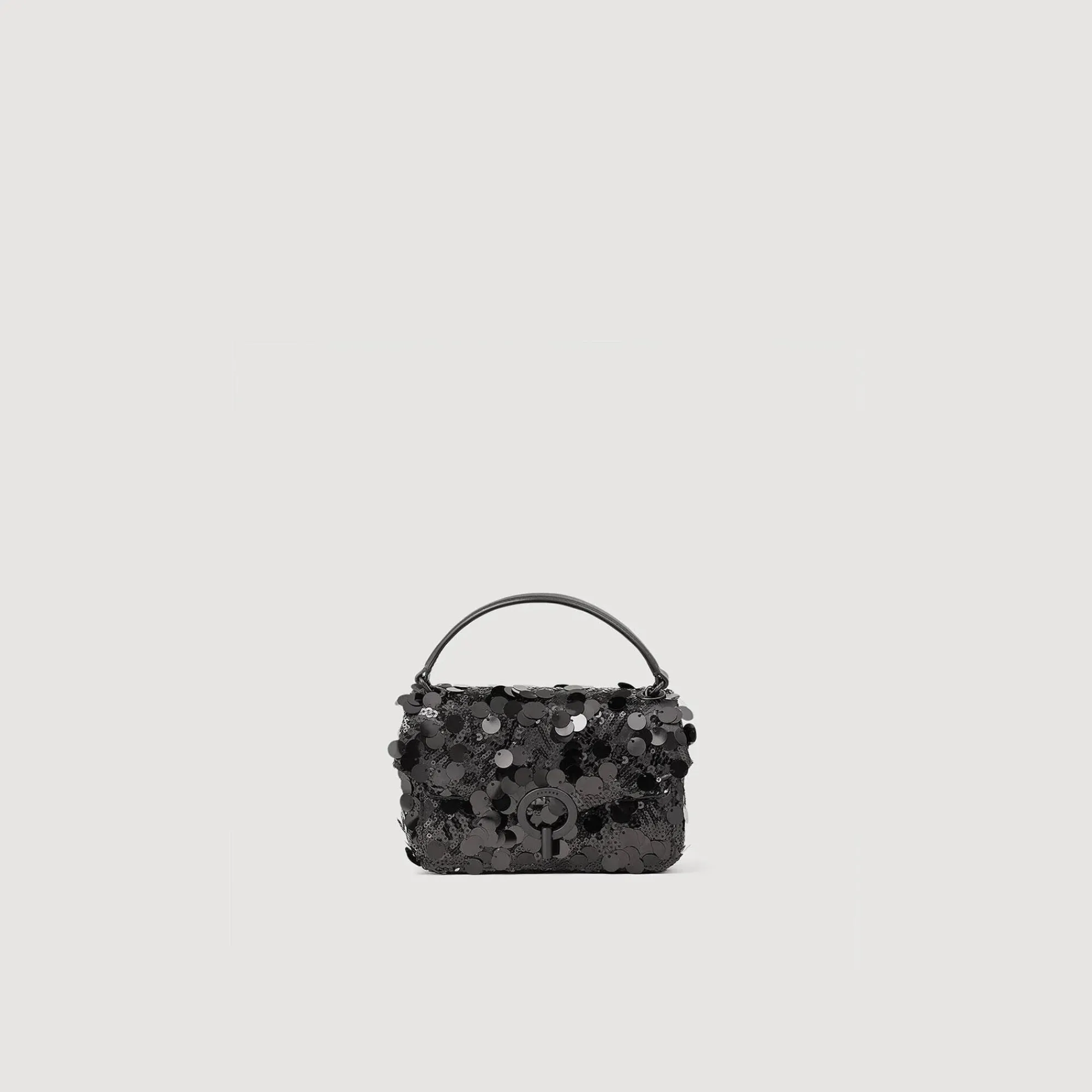 Sacs Porté Épaule|Mini Sacs*SANDRO Mini Sac Yza Sequins Noir